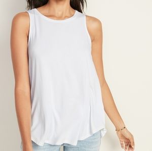 NWOT Luxe High Neck Swing Tank